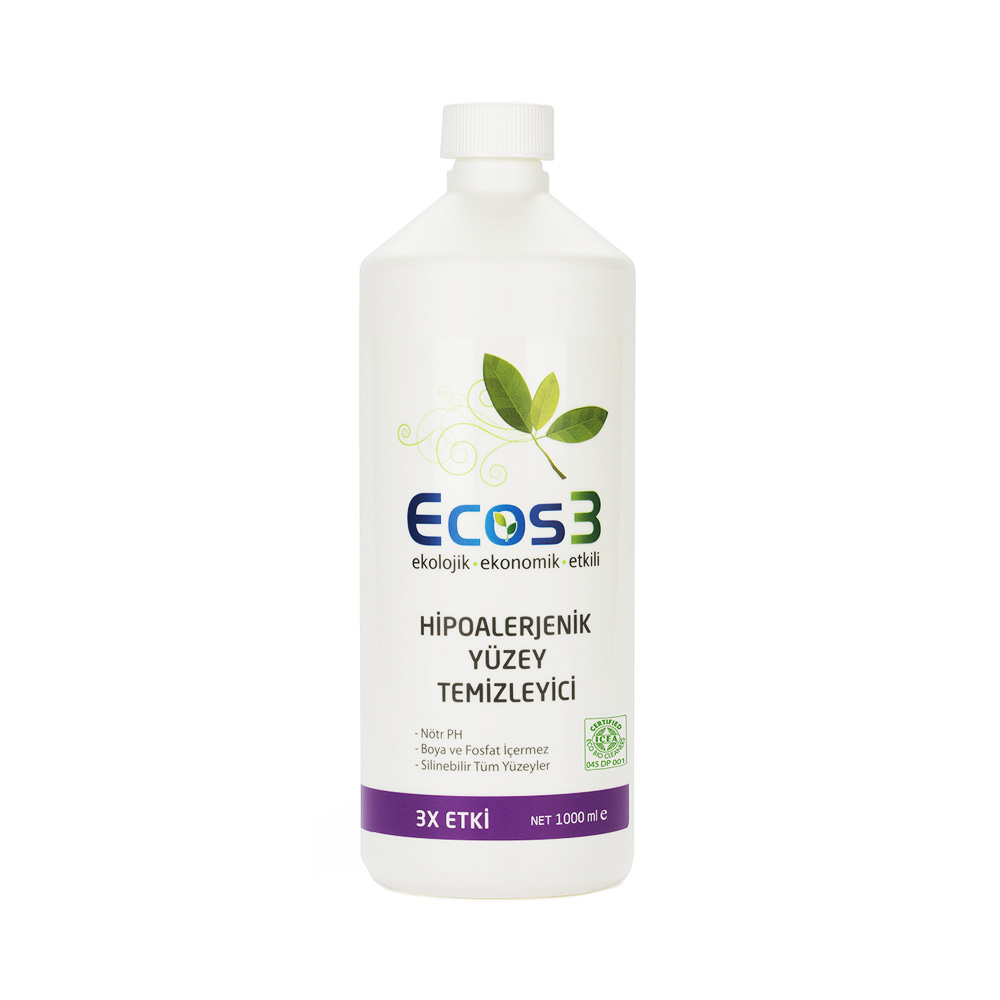 Ecos3 Organik Hipoalerjenik Yüzey Temizleyici 1000 ML