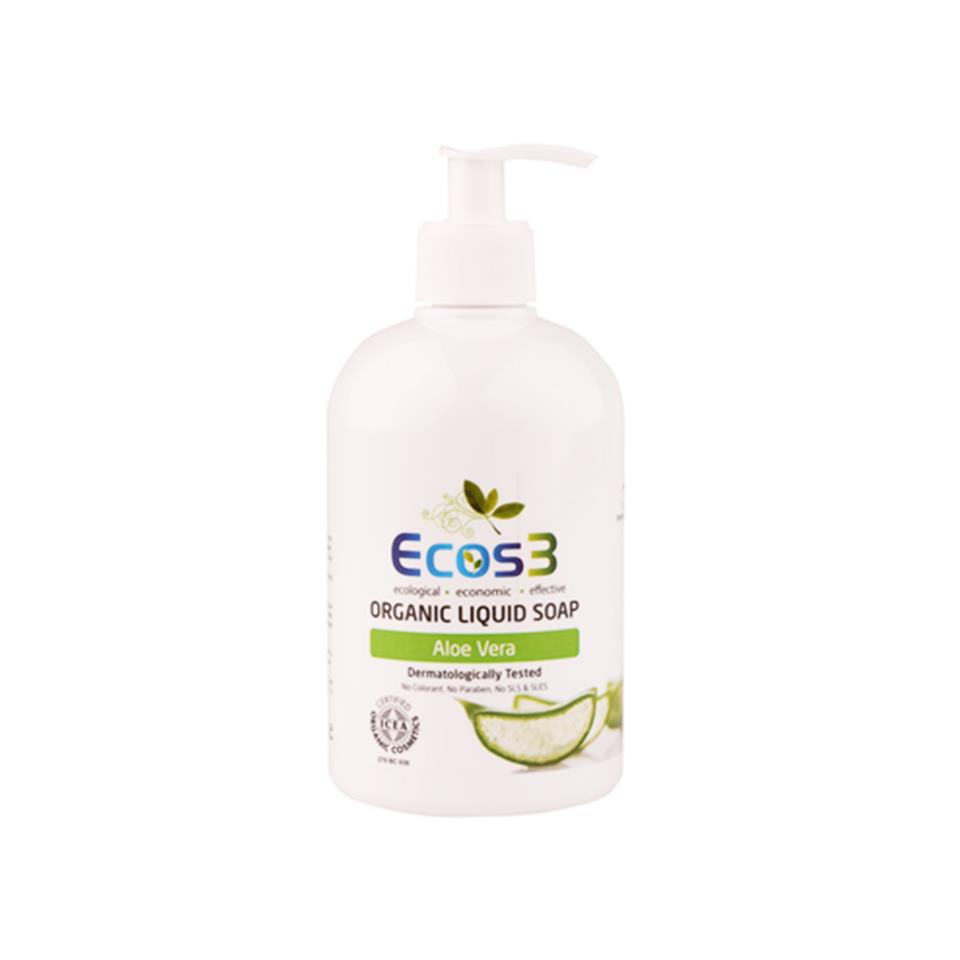 Ecos3 Organik Sıvı Sabun Aloe Vera 500 ML